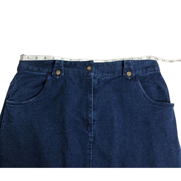 Vintage Westbound Skirt Womens 14 Denim Knee Length Modest Western Pockets Y2K - Picture 11 of 13
